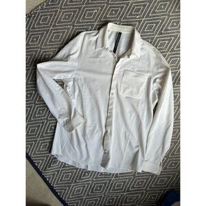 Men's Lululemon L/S white button down shirt XL